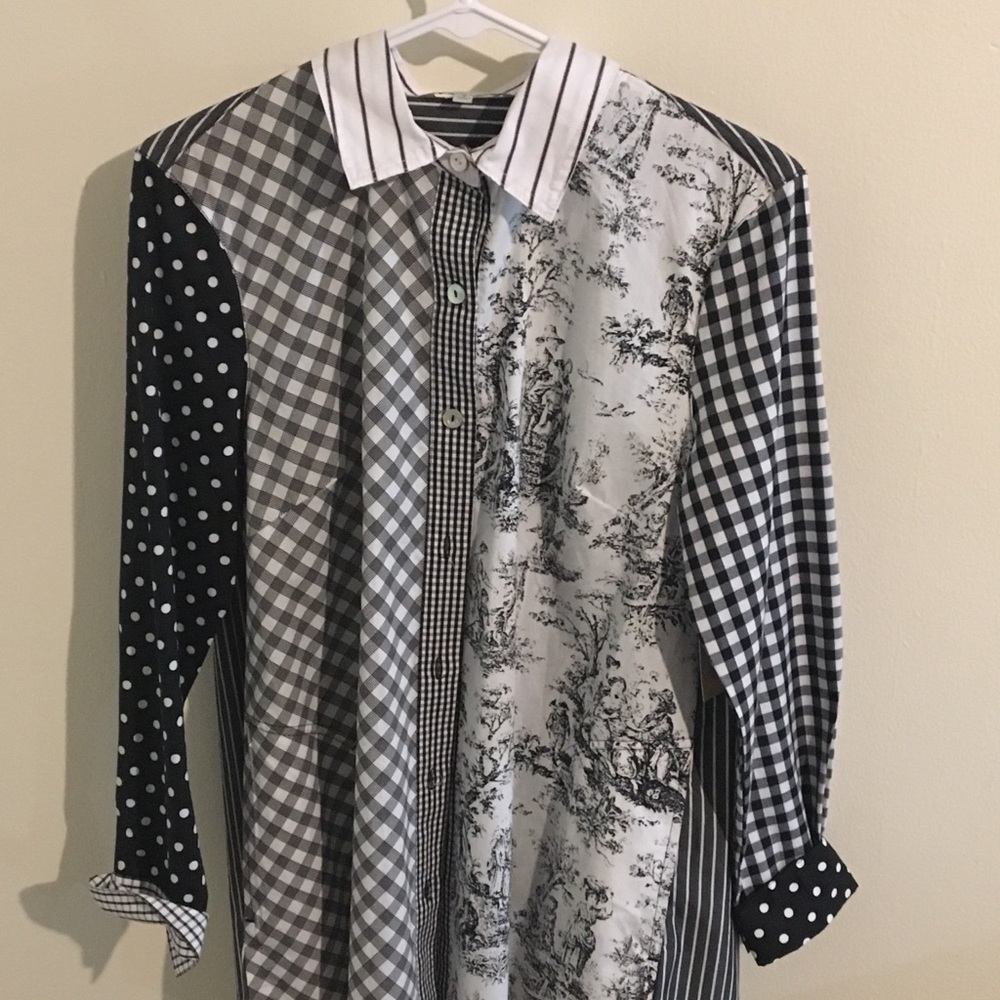 John & Mark Button Down Blouse